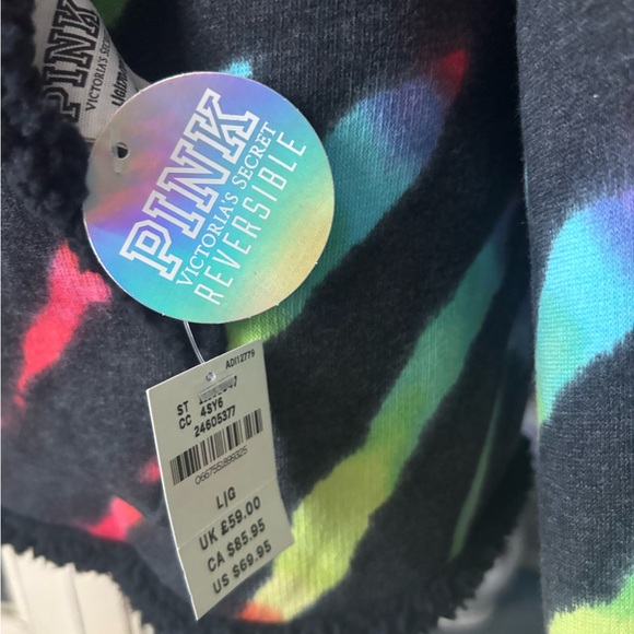VS PINK Reversible Hoodie NWT - Picture 3 of 5